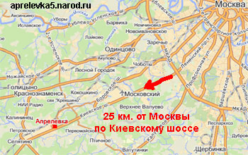 Карта Апрелевки